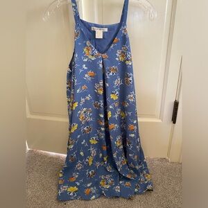 Blue floral dress